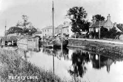 A wooded sailing sloop at Tetney Lock.