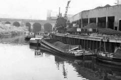 Barges at the Leeds Co-Op coal staithe.