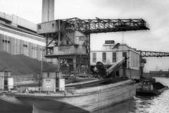 Barges at Ferrybridge A Power Station wharf.