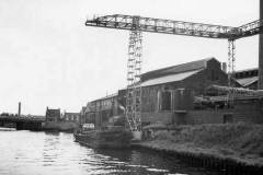 Knottingley Glassworks wharf.