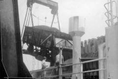 Unloading coal from a rail wagon.