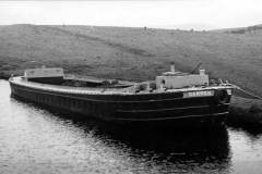 The moored short-boat Darwen.
