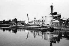 Barges moored in Stanley Ferry Basin.