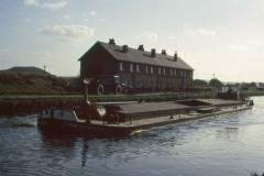 The fully laden barge EDWIN PITTWOOD.