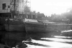 Two barges moored at Gainsborough.