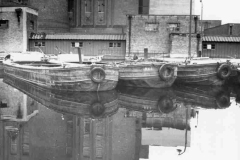 Three dumb Leeds and Liverpool short-boats.