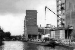 Barge Marianne alongside the flour mill at Knottingley.