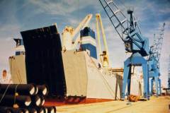 The roll on/roll off vessel Atlantica.