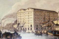 A painting of the River Aire in Leeds.