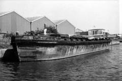 An unusual design of motor barge.