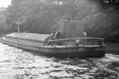 A Sheffield size motor barge under way.