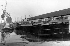 Joyce Hawksley and A Majestic in Goole Docks.