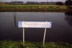 A sign for the Knottingley canalside walk.