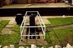 The lock gate paddle of Ferrybridge Flood Lock No 11.
