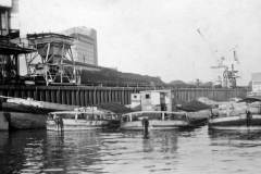 A power station coal unloading staithe.