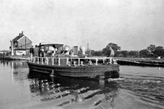 A British Waterways diesel tug.