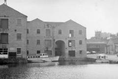 The Sowerby Bridge Canal Basin warehouses.