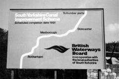 Publicity for the South Yorkshire Canal Improvement Scheme.