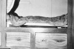 Typical living accommodation on a keel or sloop.