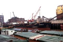 Bowbelle berthed on the River Hull.