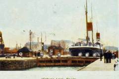 A 1905 view of Goole's Victoria Lock.
