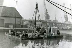 A small drilling rig.