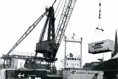Loading containers in Goole's Stanhope Dock.