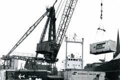 Loading containers in Stanhope Dock, Goole.