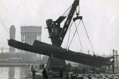 The 50-ton hydraulic crane in Goole Docks.