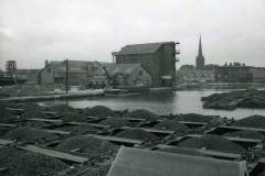 Compartment boats in Goole Docks.