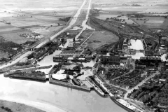 Aerial view of Goole Docks