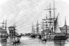Railway Dock, Goole, looking north.