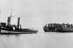 The pontoon of No 4 Compartment Boat Hoist.