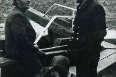 Skipper Frank Broderick and lock keeper George Bartlet