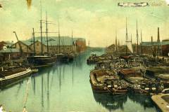 Railway Dock, Goole, in 1885.