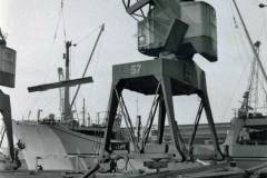 Loading the NARYA in Goole Docks.