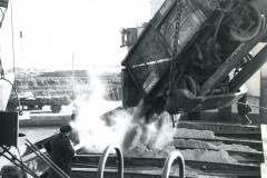 Loading cargo in West Dock, Goole.