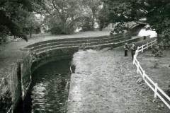 Stamford Bridge Lock on the River Derwent Navigation.