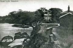A barge having exiting Heath Lock.