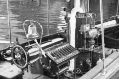 The engine of steam launch HERO. 