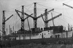 BLUE BIRD under construction.