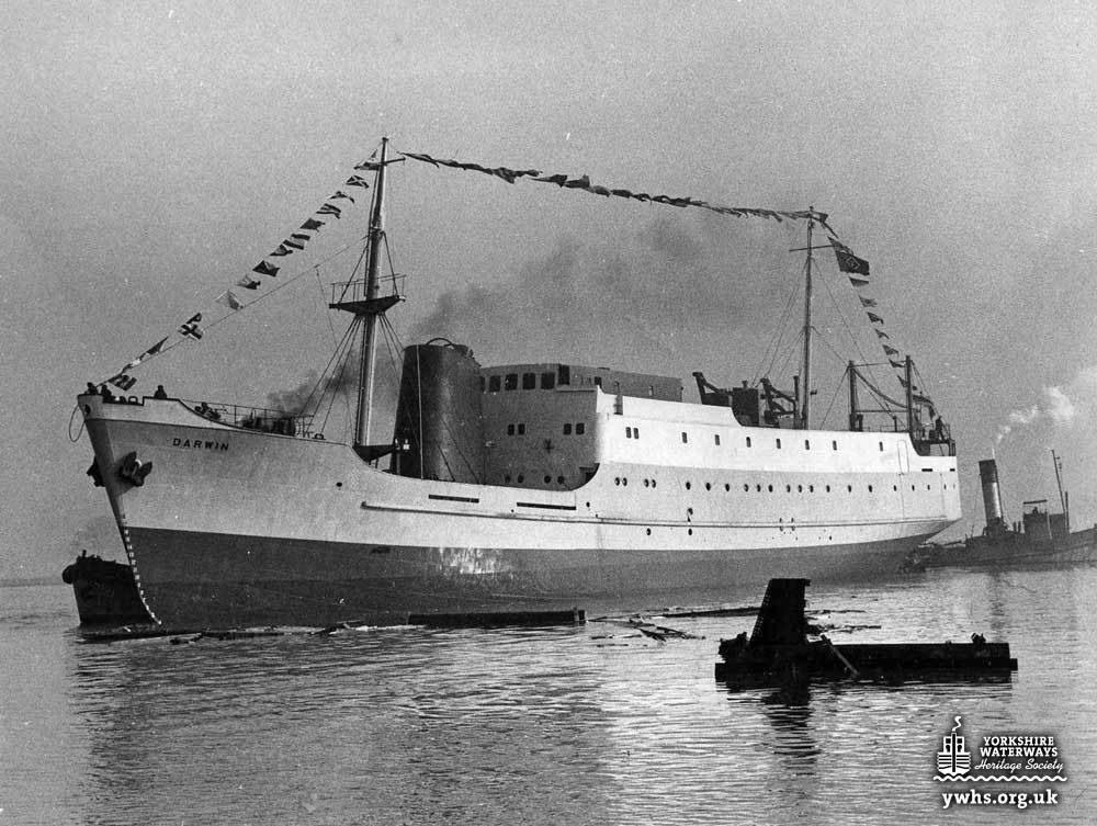 RMS Darwin after launch