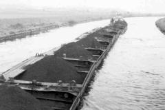 A train of laden compartment boats en-route to Goole Docks.