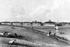A postcard of the swing bridge at Goole.