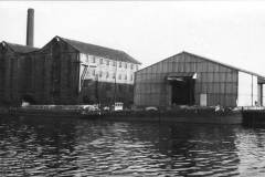 Two barges in Wakefield Pond.