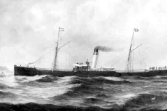 Reuben Chappell painting of the SS Wharfe