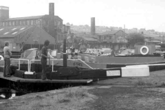 'West Country' size barge Ethel moored at Brighouse.