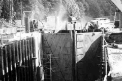 Engineering work on a canal