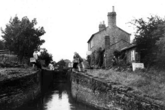 Lock gates and lock house