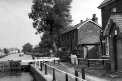 A lock and canal buildings